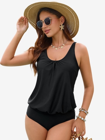 KoJooin T-Shirt Badeanzug in Schwarz
