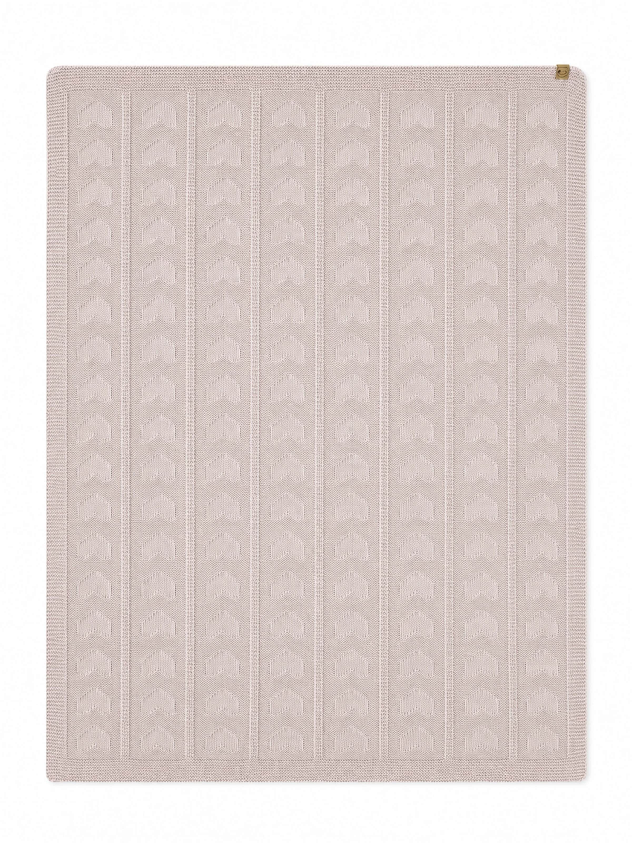 BergBiber Babydecke 'Strickdecke - 100% Bambus'‌‌‌‌‌‌ in Pink: Vorderseite