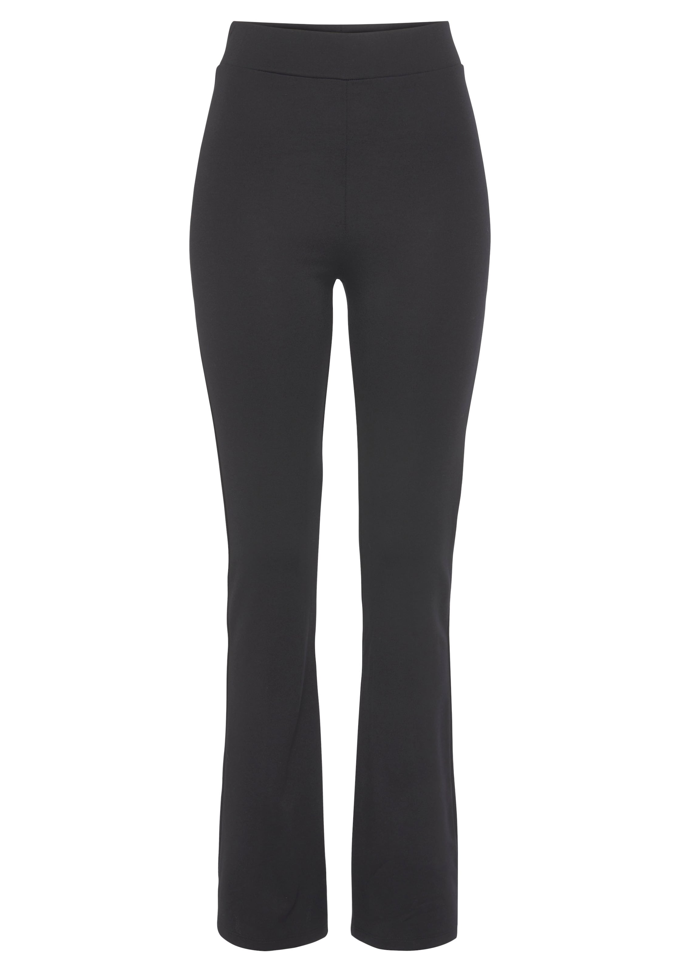 LAURA SCOTT Bootcut Hose in Schwarz: Vorderseite