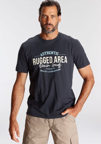 Man's World T-Shirt in Blau: Vorderseite