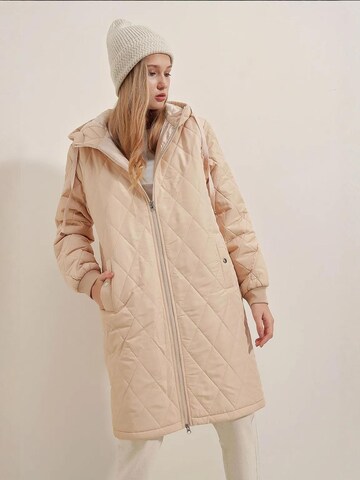 Bigdart - Sobretudo meia-estação em castanho: frente