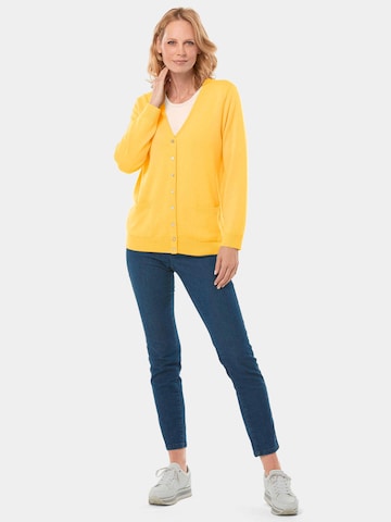 Goldner Strickjacke in Gelb