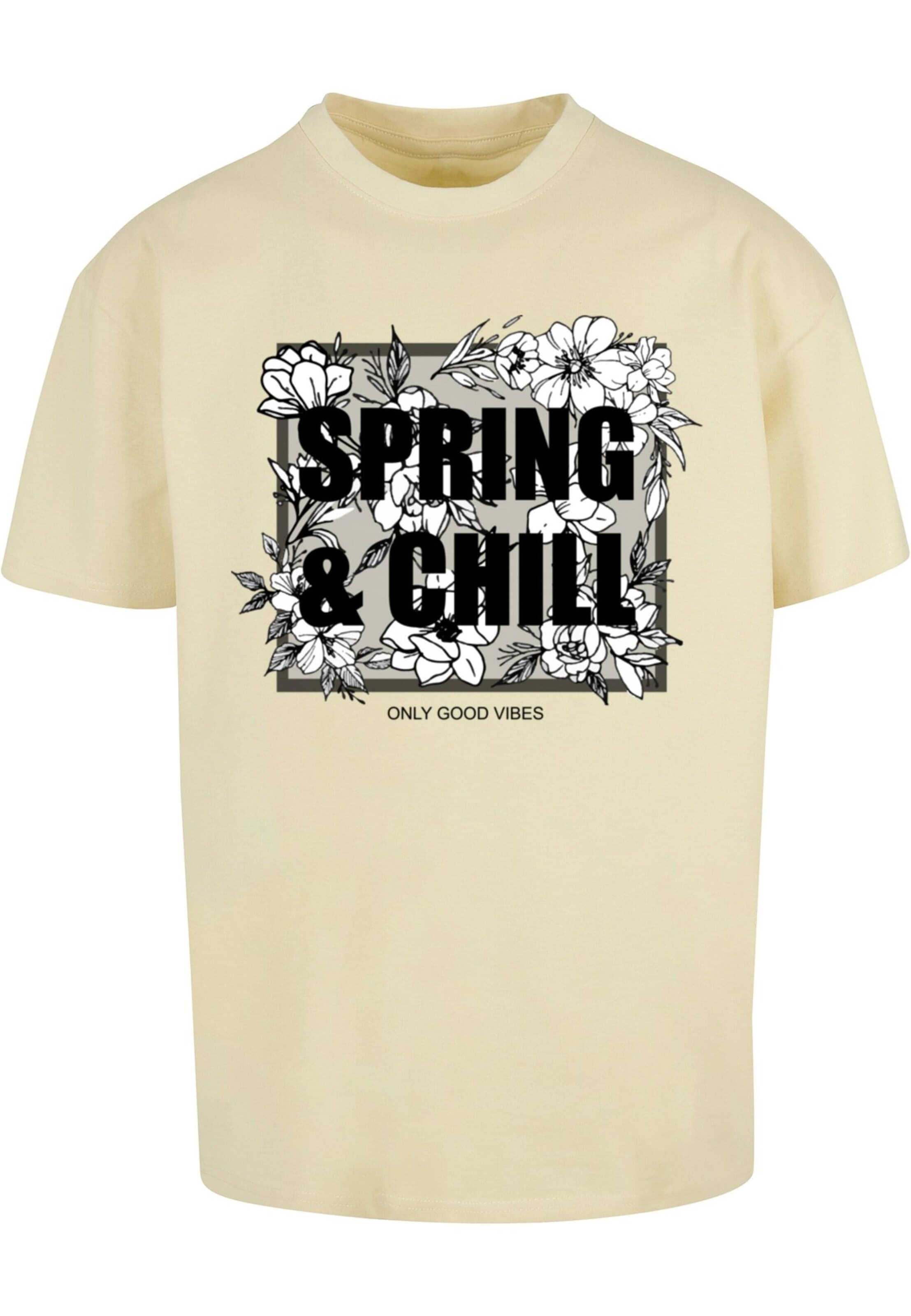 Merchcode Shirt 'Spring And Chill' in Yellow: front