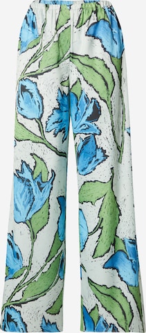 TOPSHOPWide Leg/ Široke nogavice Hlače - zelena boja: prednji dio