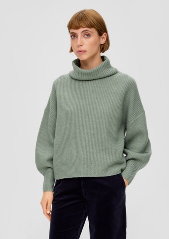s.Oliver Strickpullover in Grün: Vorderseite