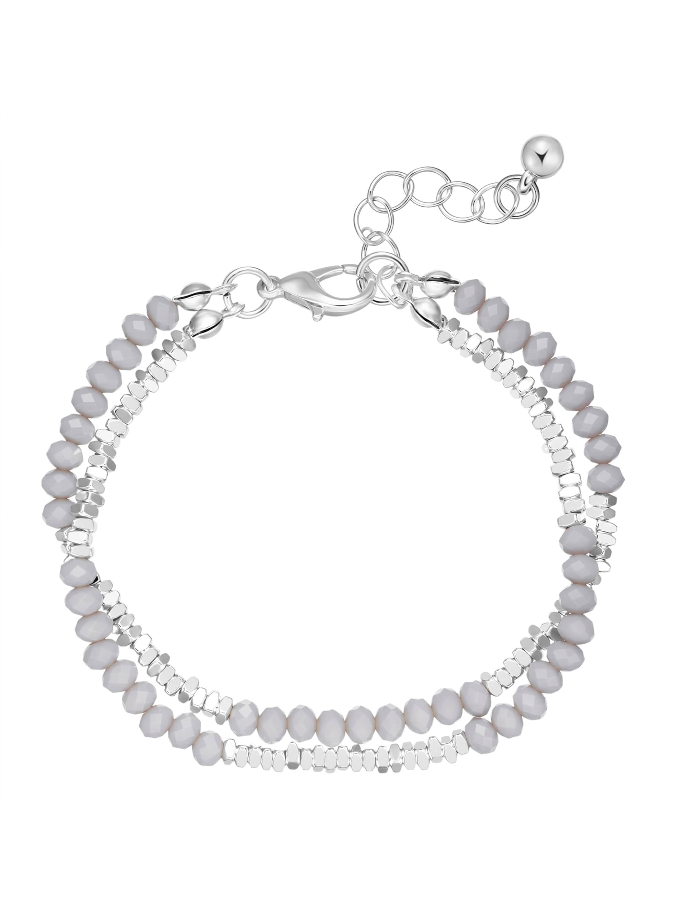 Lulu & Jane - Pulsera en plata: frente