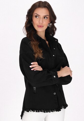 faina Between-Season Jacket 'Fashion Look' in Black: front