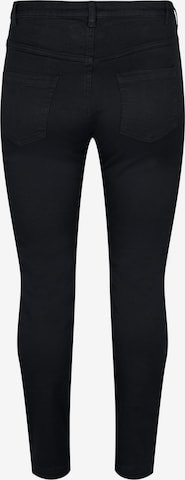 Slimfit Jeans 'Emily' de la Zizzi pe negru