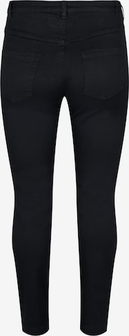 Zizzi Slimfit Jeans 'Emily' i sort