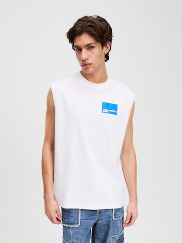 KARL LAGERFELD JEANS Футболка в Белый: спереди