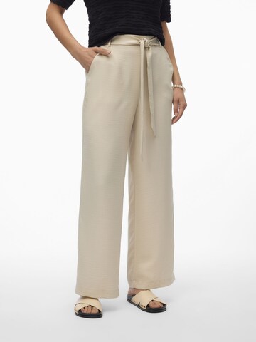 VERO MODA Wide leg Broek 'MELONY' in Groen: voorkant