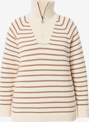 Ulla Popken Pullover in Braun, Hellbraun ABOUT YOU