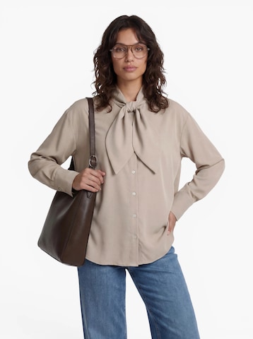 ONLY Blouse 'ONLDISAKO' in Beige: voorkant