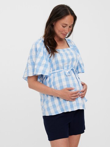 Vero Moda Maternity Bluzka 'SODY' w kolorze niebieski: przód