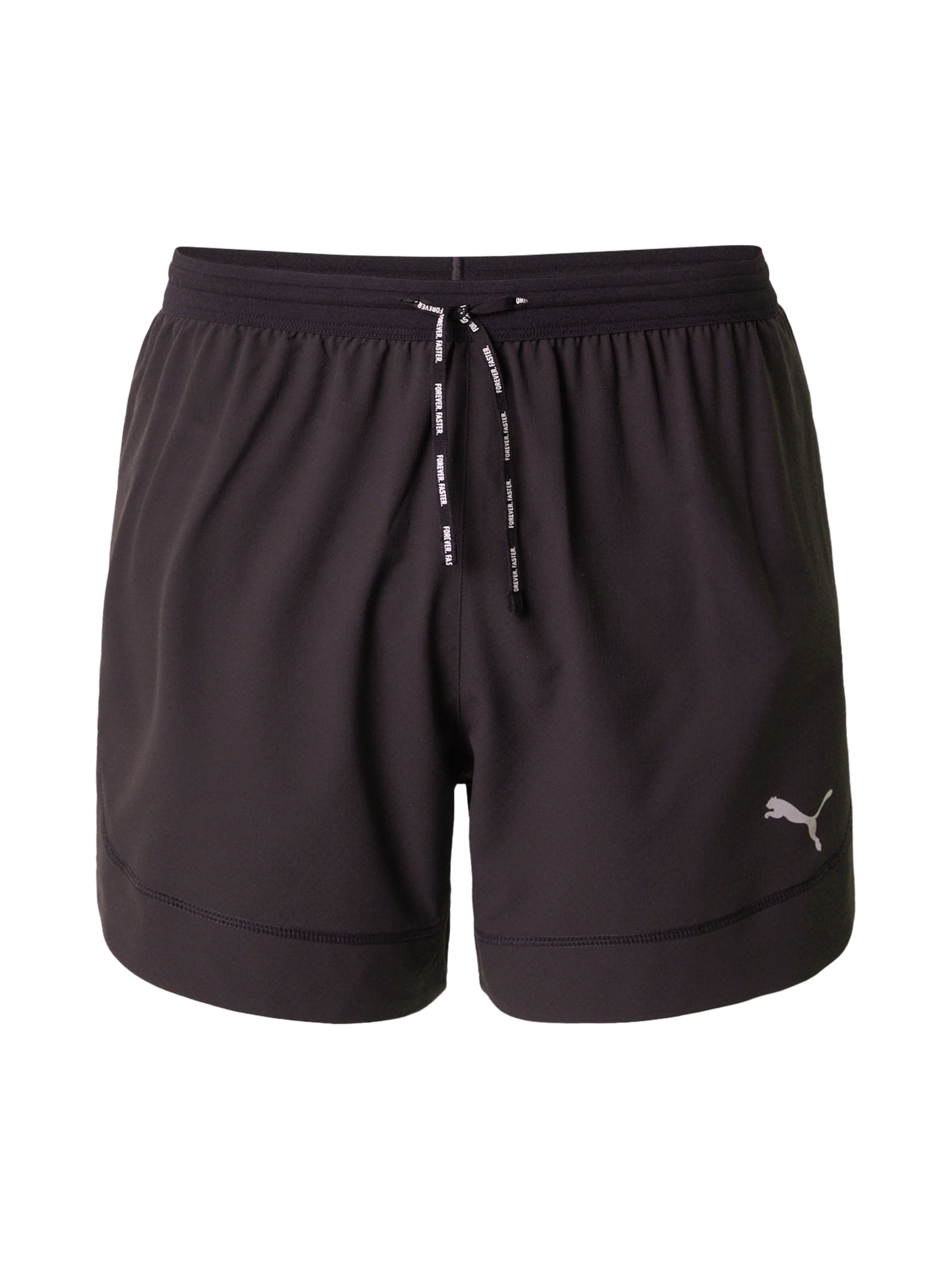 PUMA regular Παντελόνι φόρμας 'Run Club 5 Ultraweave' σε μαύρο: μπροστά