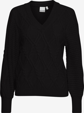 ICHI Sweater in Black: front