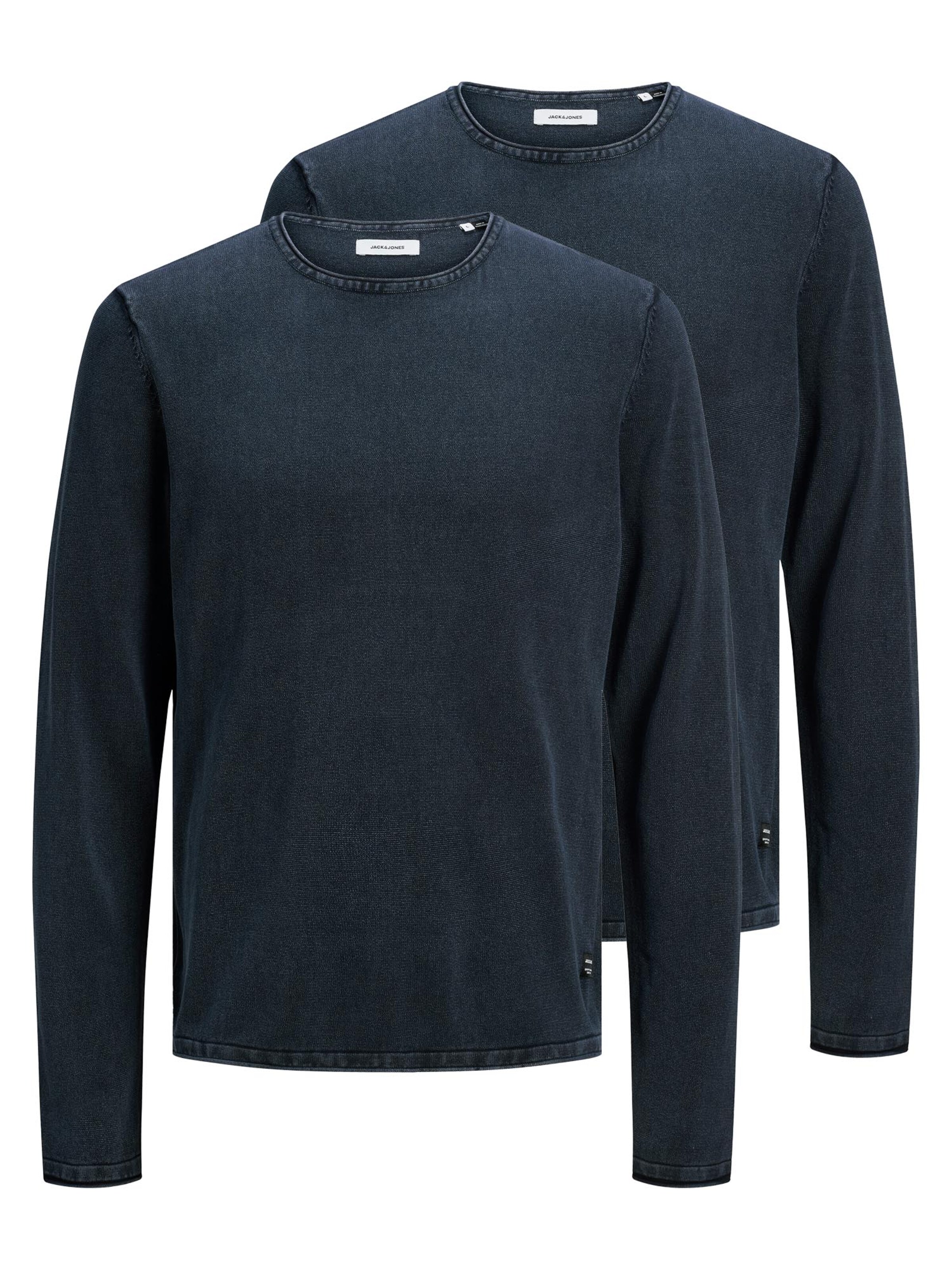 JACK & JONES Sweater 'Leo' in Blue: front