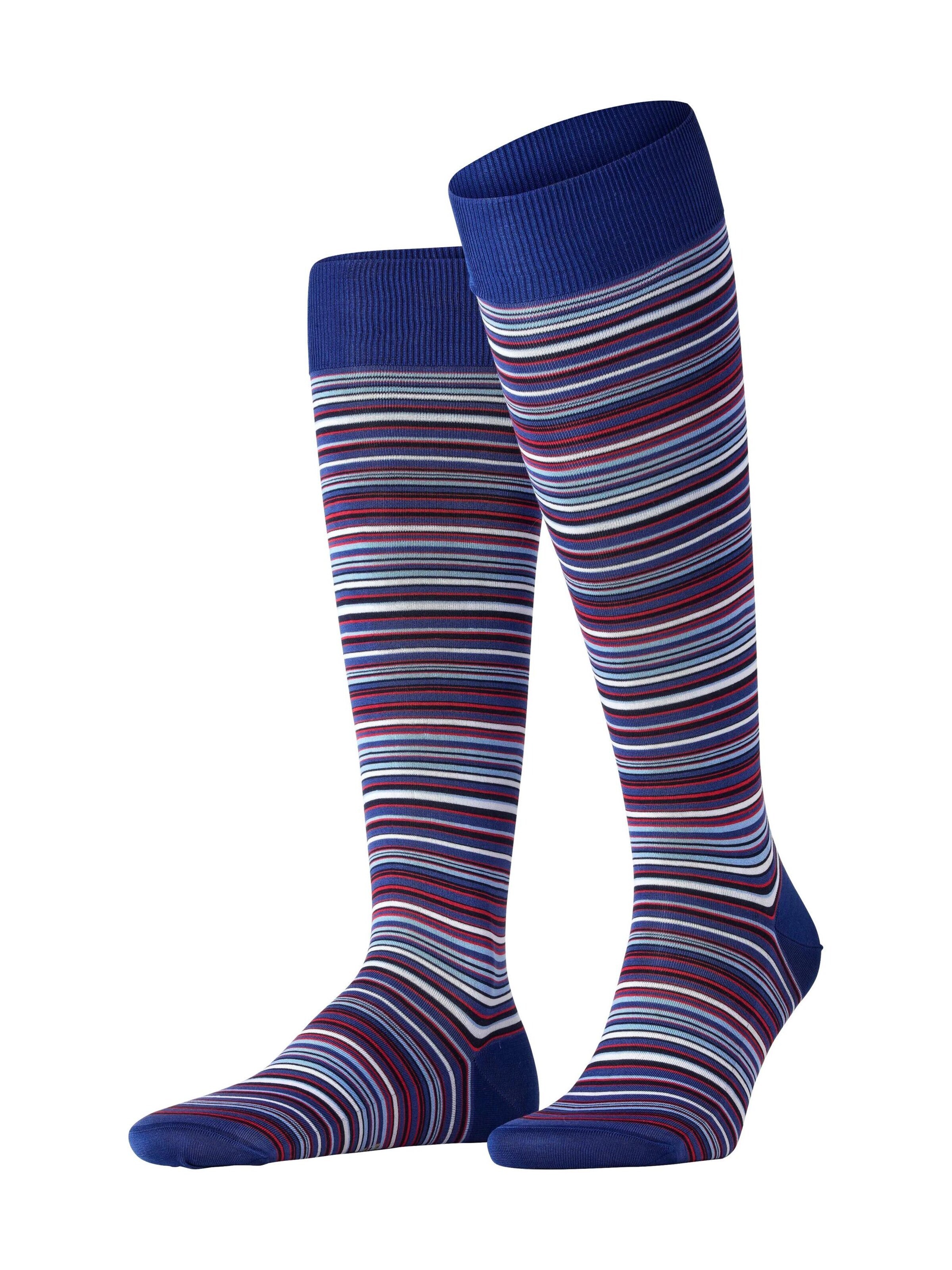 FALKE Kniestrümpfe 'Microblock'‌‌‌‌‌‌‌‌‌‌ in Blau: Vorderseite