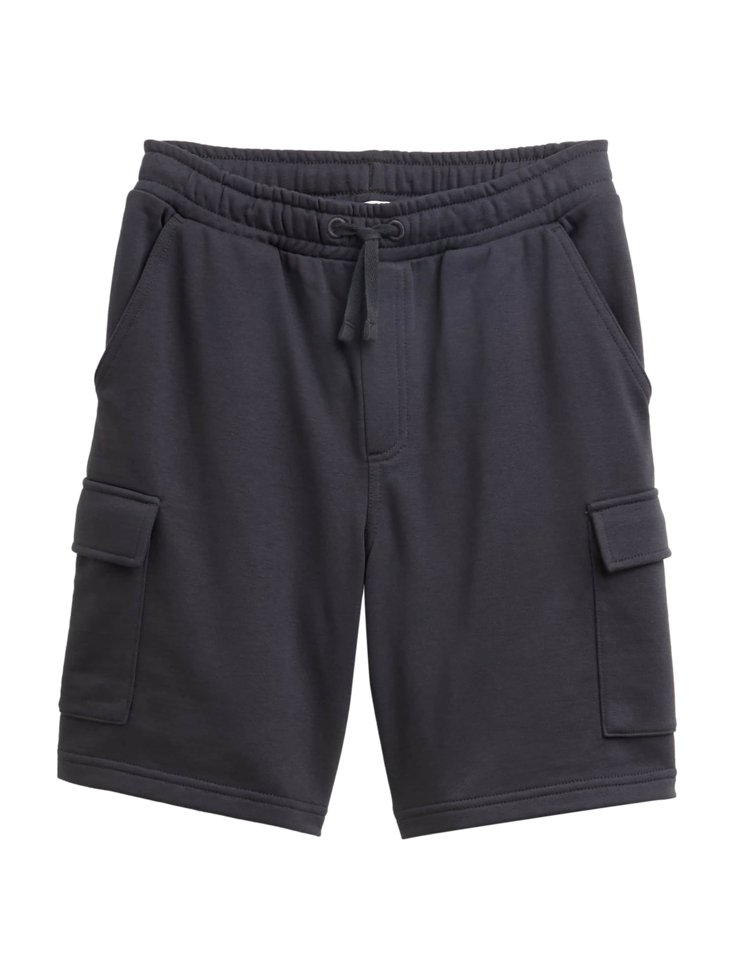 TOM TAILOR Szabványos Nadrág - fekete: elől