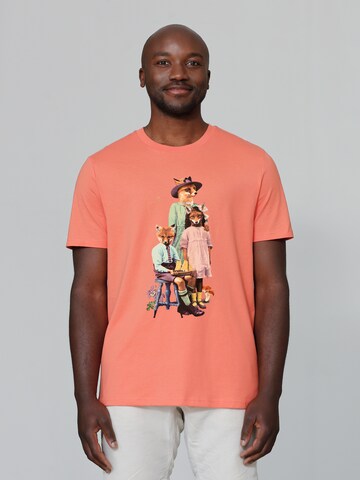 T-Shirt 'Fancy Fox' Watapparel en orange : devant