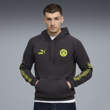 PUMA Sweatshirt 'Borussia Dortmund King' in Grijs: voorkant