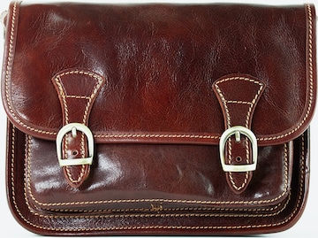 lePelou Handtasche 'ELENA' in Braun: Vorderseite