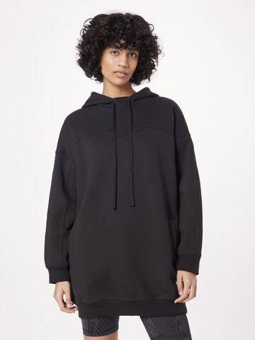 ADIDAS SPORTSWEAR Sportief sweatshirt 'Lounge Fleece' in Zwart: voorkant