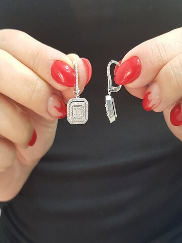EinStein Diamant Earrings in Silver