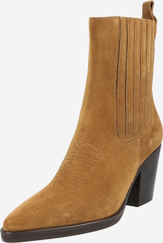 Bottes de cowboy Toral en beige : devant