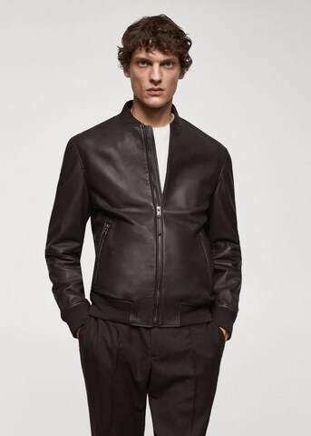 MANGO MAN Jacke 'Capra' in Braun: Vorderseite