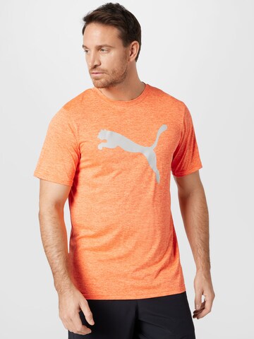 T-Shirt fonctionnel PUMA en orange : devant