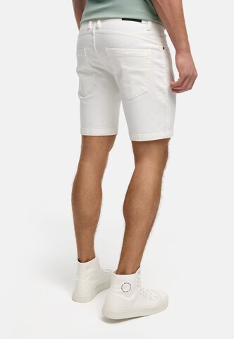 Coupe slim Jean 'Fly' INDICODE JEANS en blanc