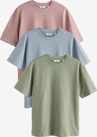 Marškinėliai iš Next, spalva – melsvai pilka / alyvuogių spalva / rožių spalva, Prekių apžvalga