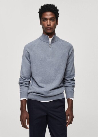 MANGO MAN Sweater 'Tenp' in Blue: front