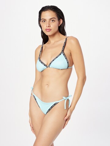 Calvin Klein Swimwear Triangle Bikini Top in Blue