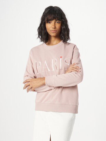 JDYSweater majica 'PARIS' - roza boja: prednji dio