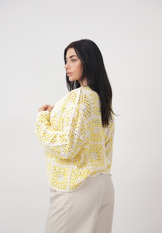 CHERRY KOKO Gebreid vest in Geel