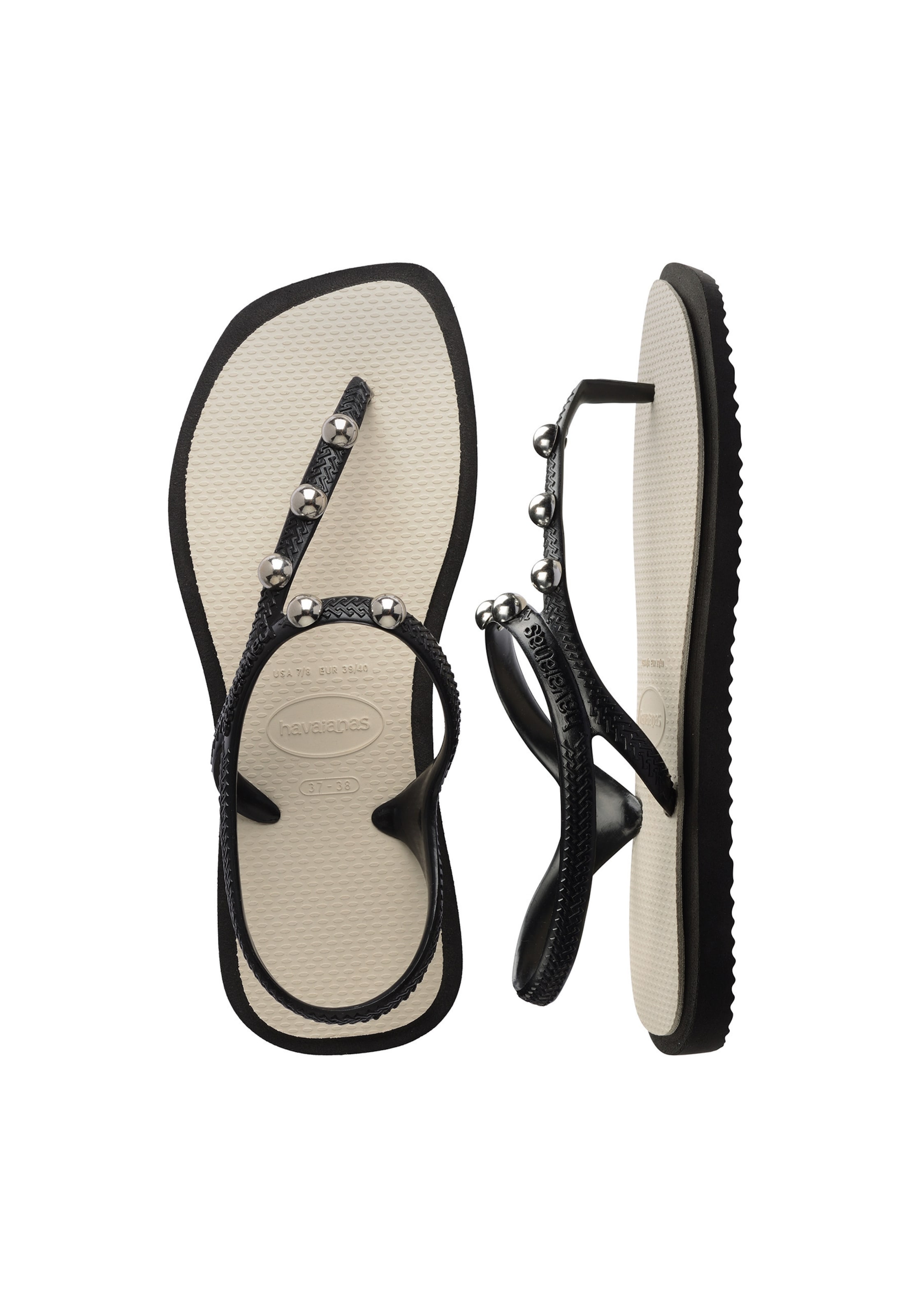 HAVAIANAS T-bar sandals 'Flash Fusion' in Black