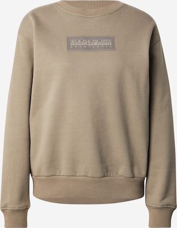 Sweat-shirt NAPAPIJRI en gris : devant