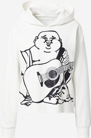 True Religion Sweatshirt 'BUDDHA' in Wit: voorkant