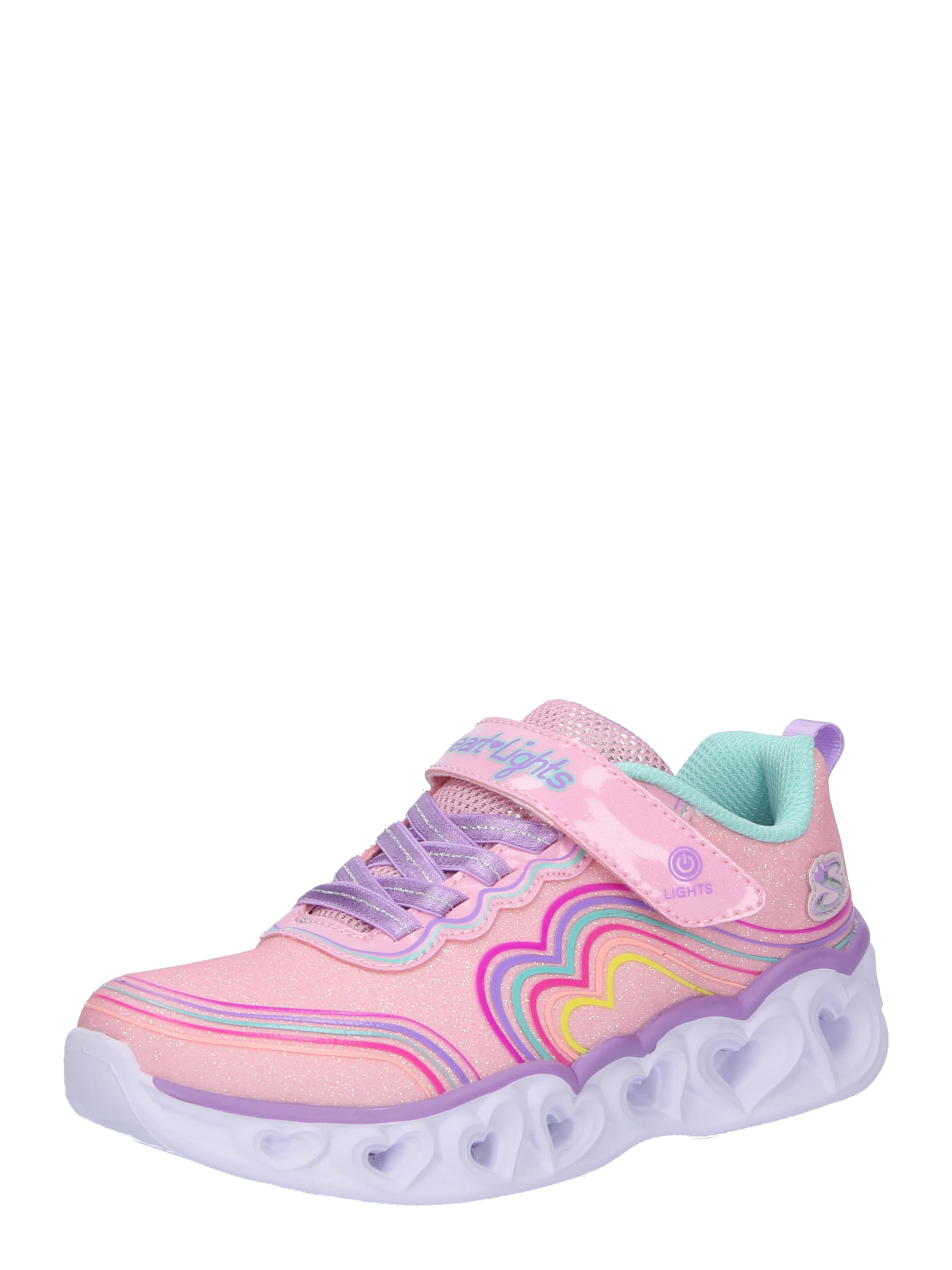 Sneaker 'HEART LIGHTS' de la SKECHERS pe roz: față