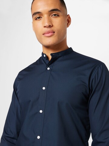 JACK & JONES Слим Рубашка 'JJJoe' в Синий