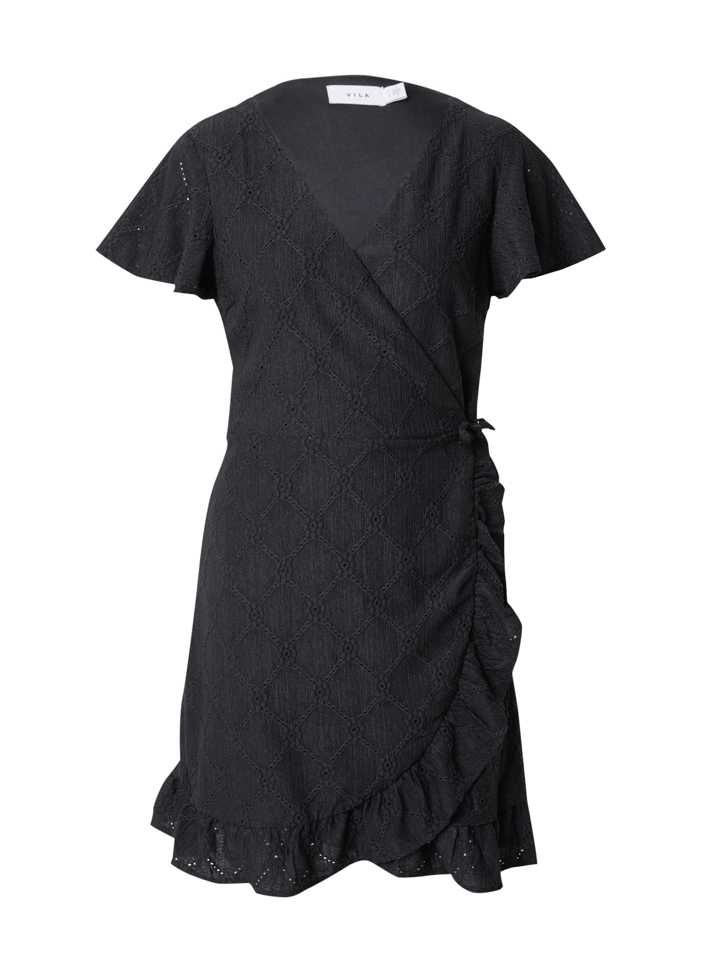 VILA Καλοκαιρινό φόρεμα 'VIDelea' σε μαύρο: μπροστά