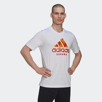 ADIDAS SPORTSWEAR Performance Shirt 'Spain Graphic' in White: front