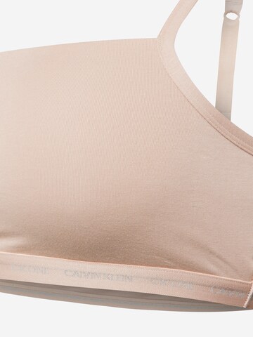 Calvin Klein Underwear Plus Bralette Bra in Beige