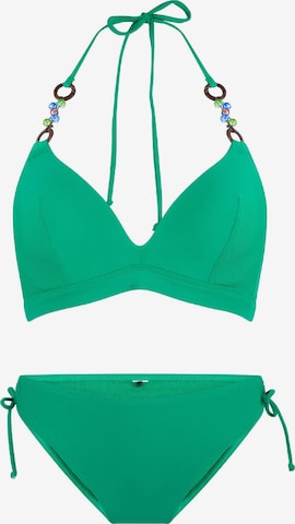 LingaDore - Triangular Biquíni em verde: frente