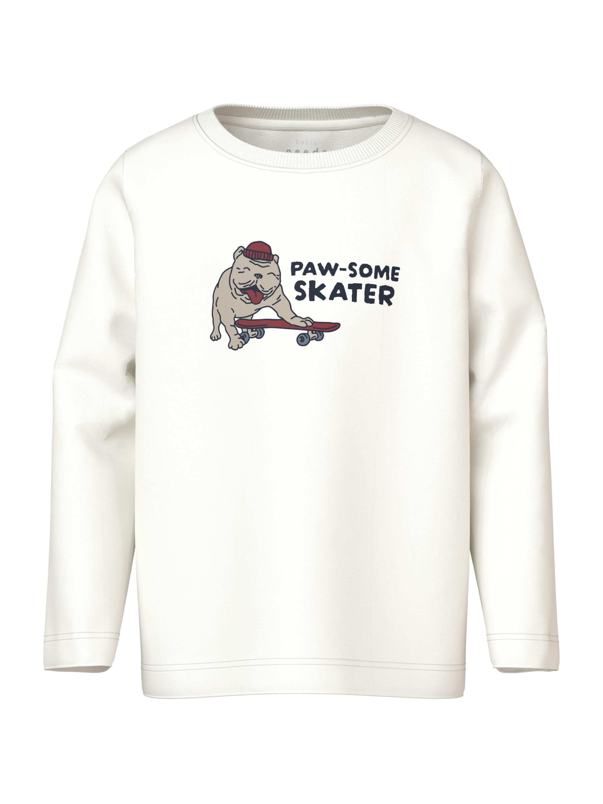 Tricou 'NMMVUX' de la NAME IT pe alb: față