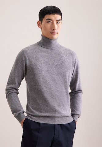 Pull-over 'Schwarze Rose' SEIDENSTICKER en gris : devant