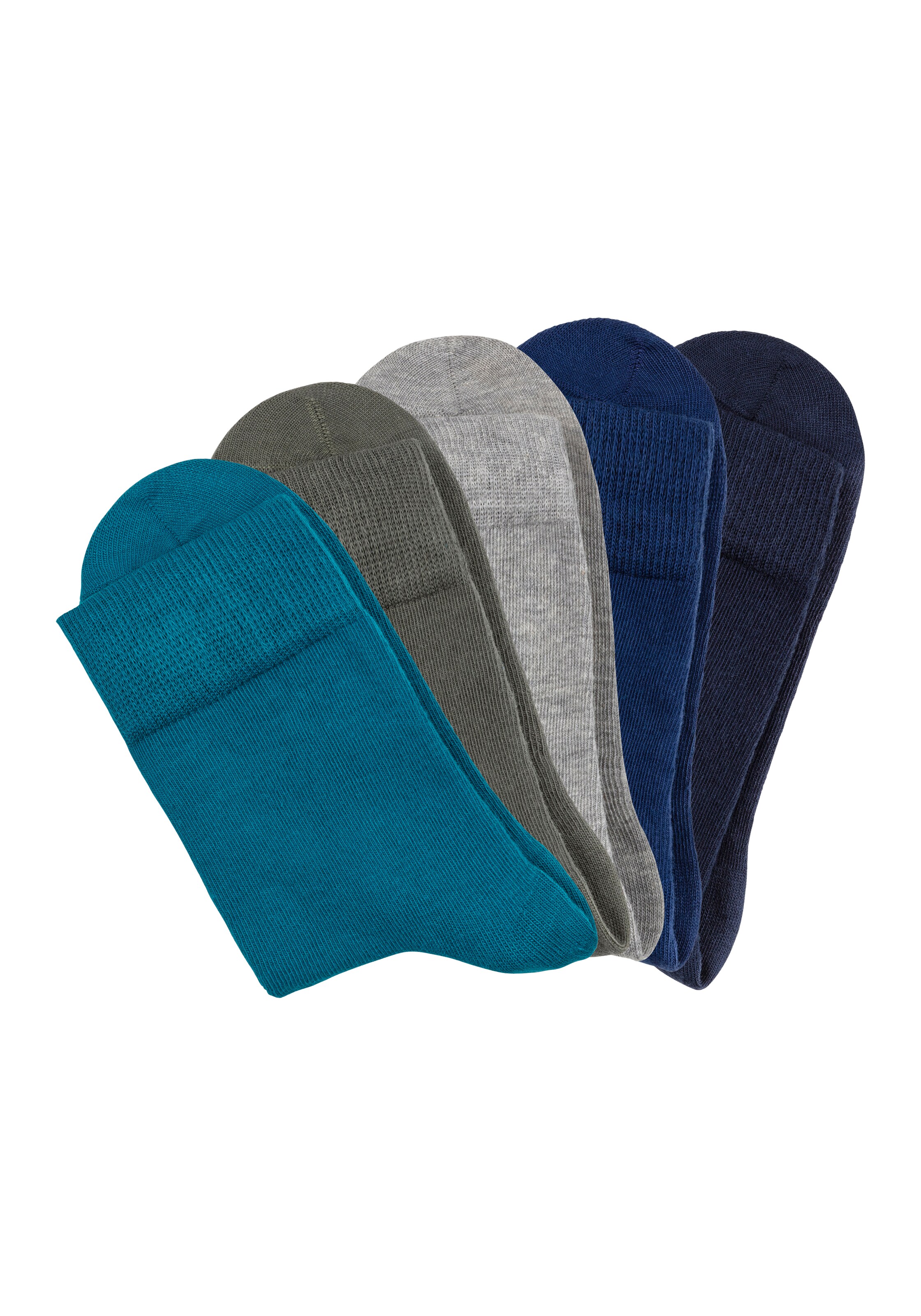 H.I.S Socks in Blue: front