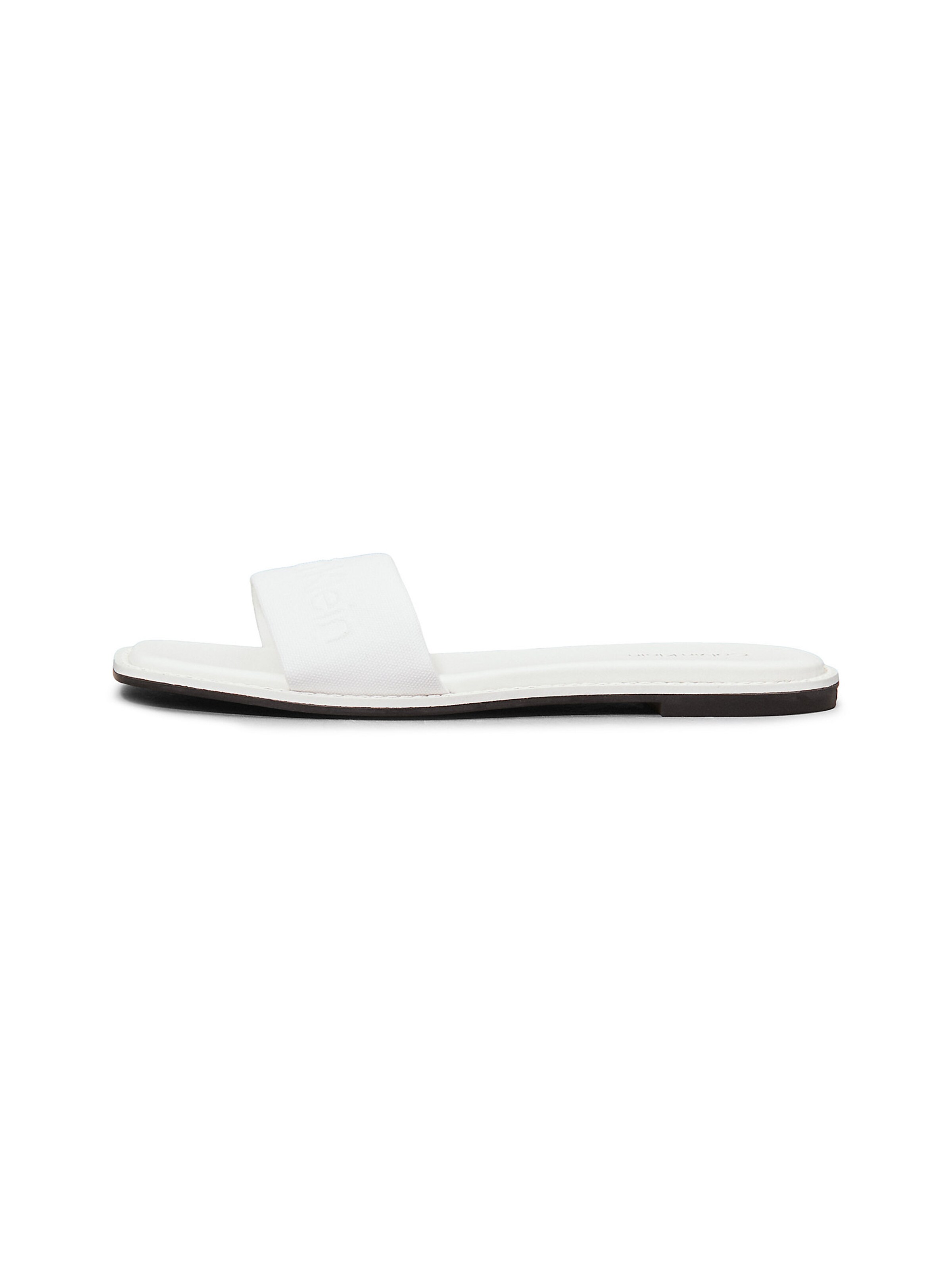 Mule Calvin Klein en blanc : devant